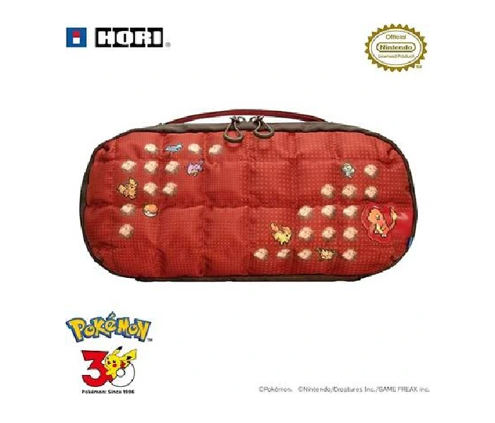 HORI Kurting Medium Pouch for Nintendo Switch 2 - Pixel Red